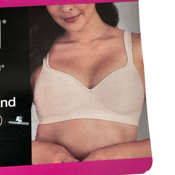 Bali Womens Comfort Revolution Wireless Bra Size 38D Gray Full Coverage DF3463 - Picture 11 of 15